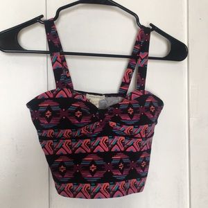 Crop top with pattern